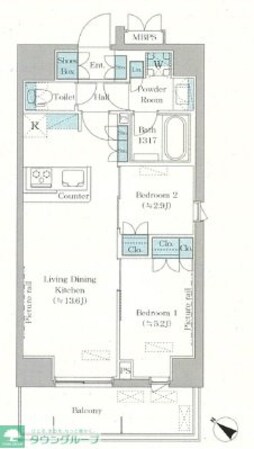 La Clair南浦和の物件間取画像